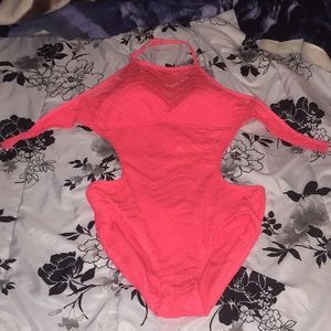 Open Back, one piece bathing suit